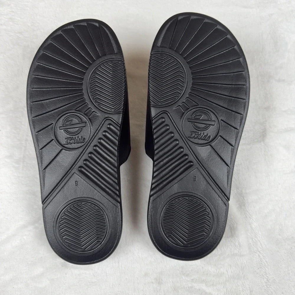 Tennessee‎ Volunteers ISlide Fur Lined Slides Men's 9 Black Sneaker Midsole New